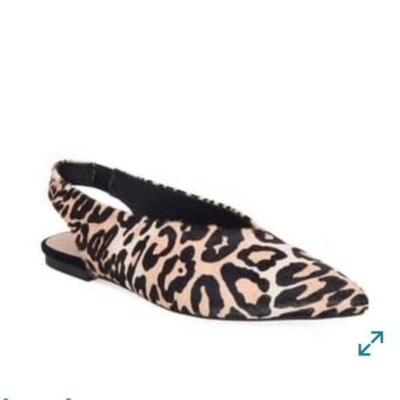 Joe's Jeans Shoes - Joe's Jeans Genuine Calf Hair Leopard Slingback Flats NWT Womens Size 6
